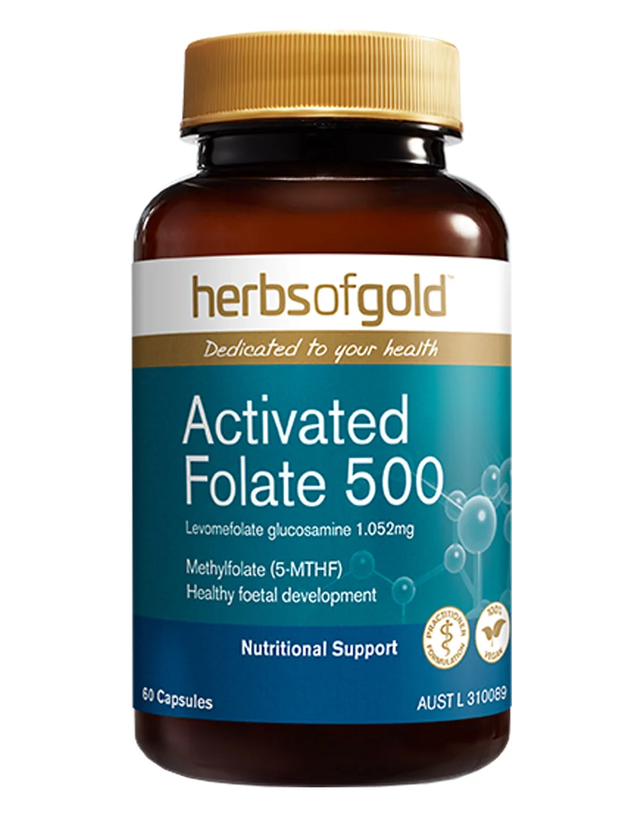 Activated Folate 500 by Herbs of Gold