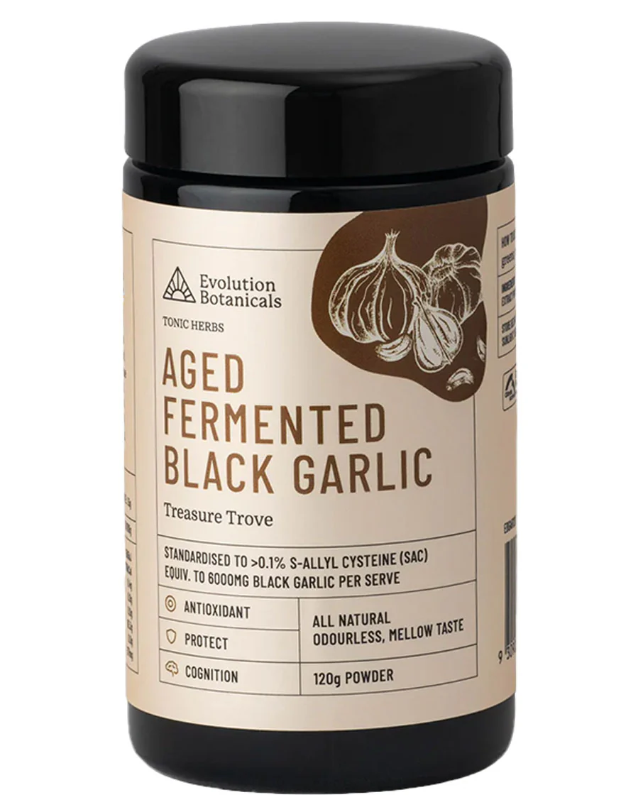 Aged Fermented Black Garlic by Evolution Botanicals