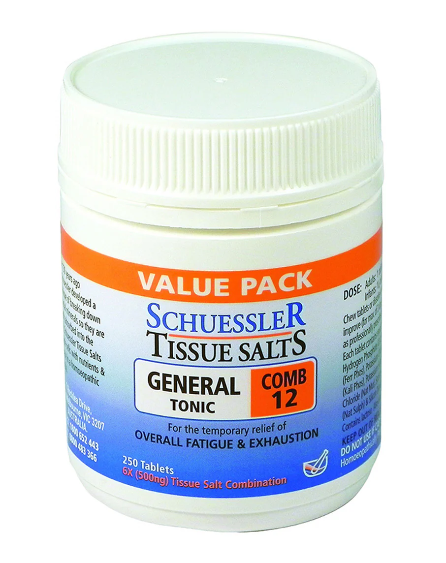 Comb 12 General Tonic by Schuessler Tissue Salts - Image 2
