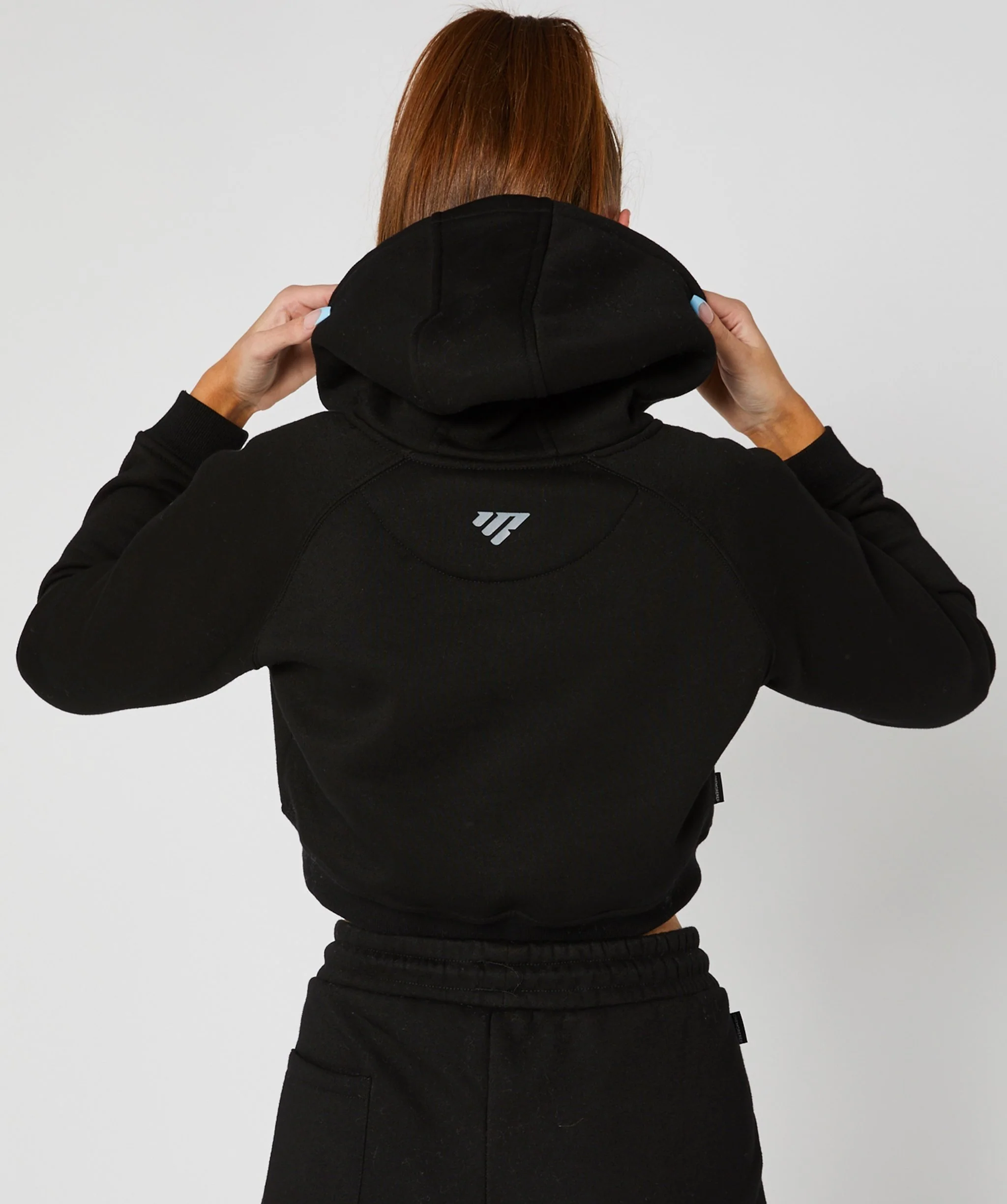 Crop Pullover Hoodie (Black) by OneMoreRep - Image 20