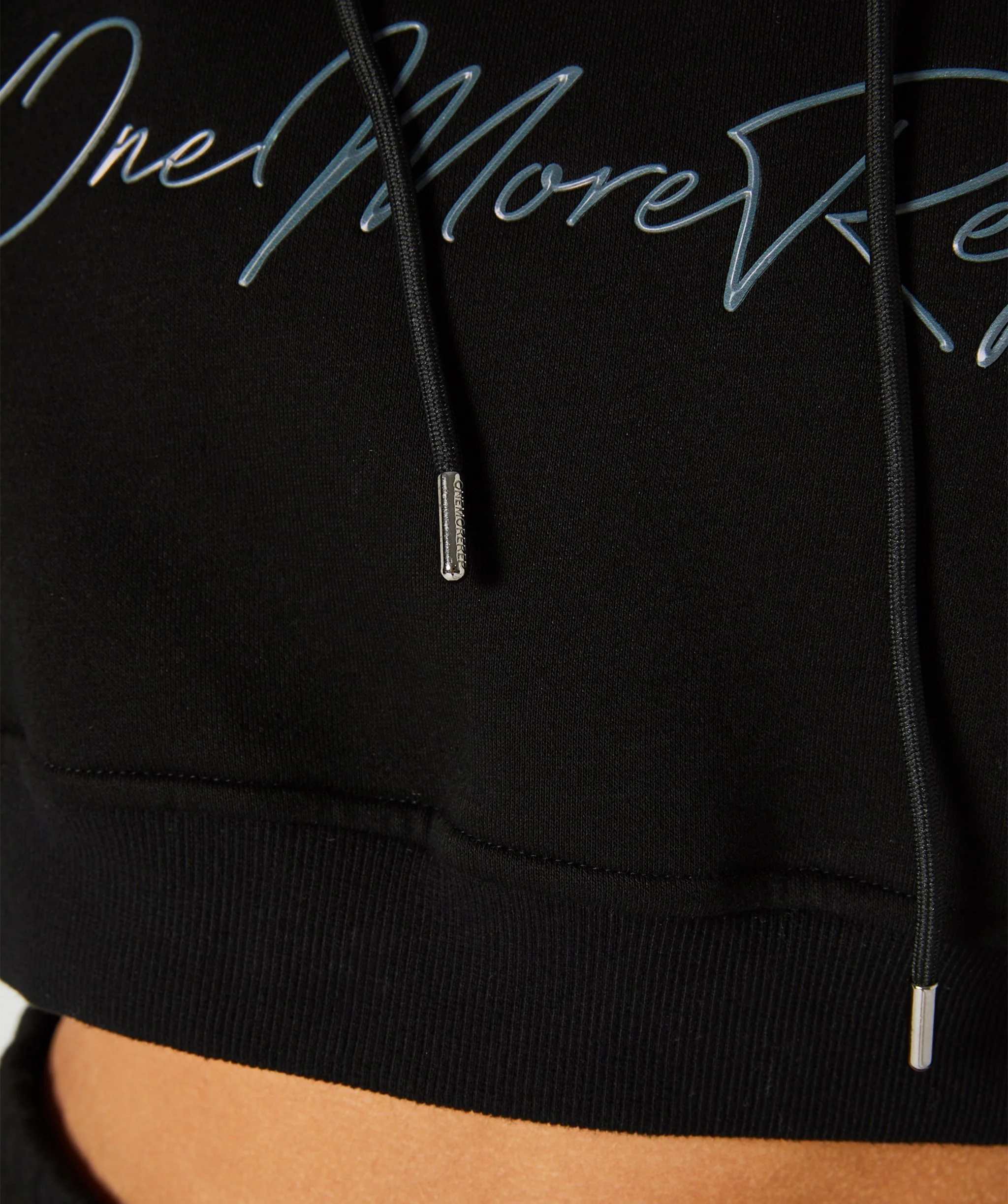 Crop Pullover Hoodie (Black) by OneMoreRep - Image 5