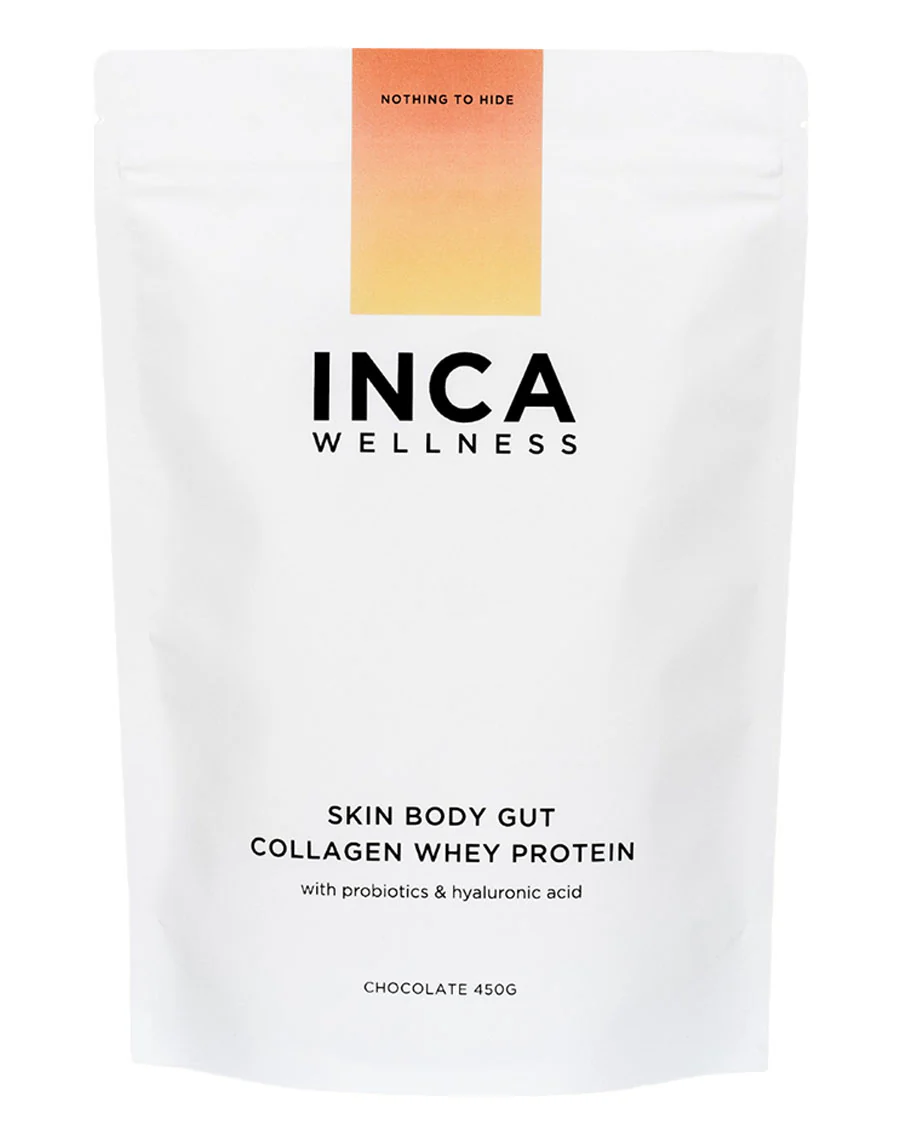 Skin Body Gut Collagen Whey Protein by Inca Organics