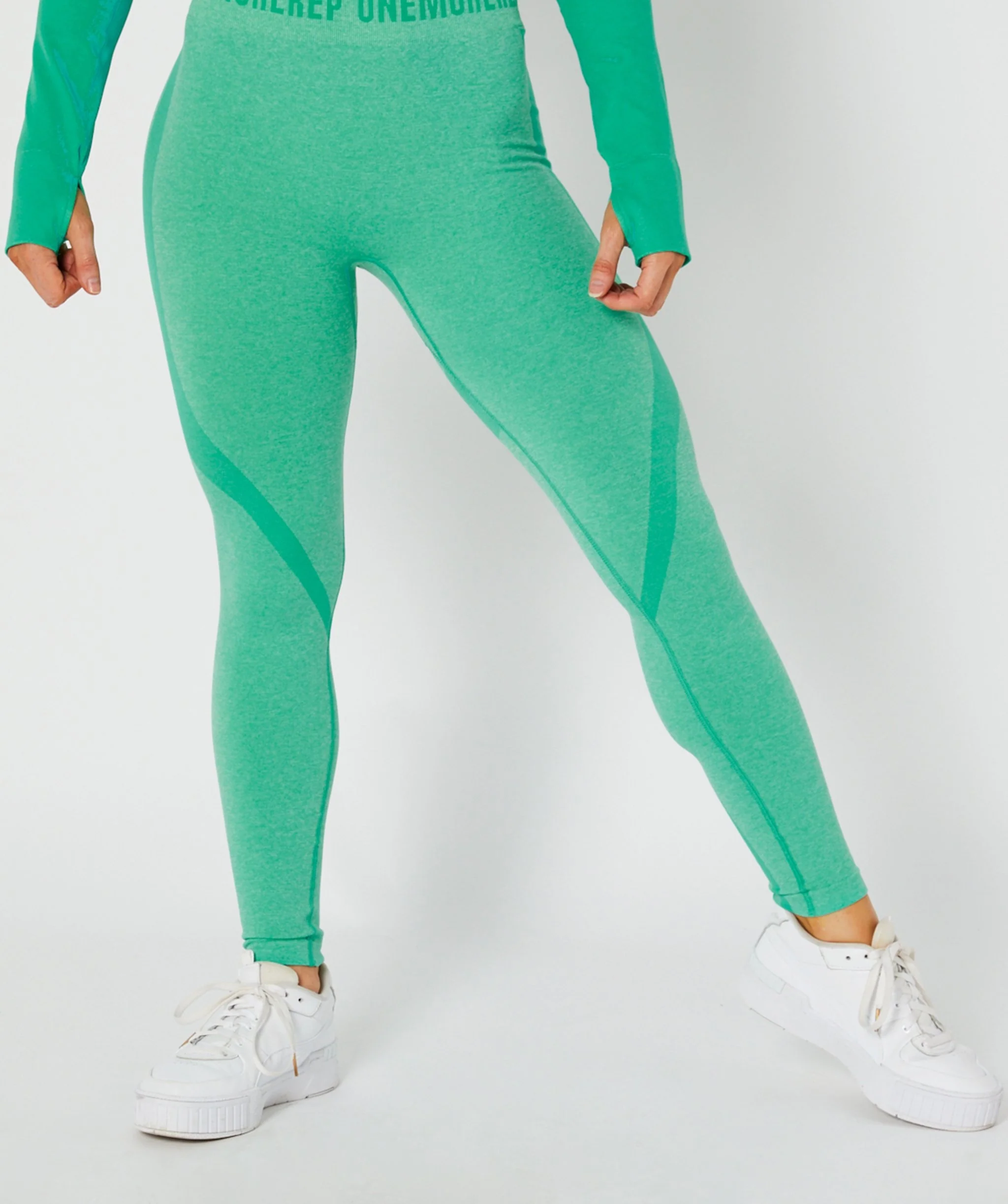 True Seamless Full Length Leggings (Emerald) by OneMoreRep - Image 2