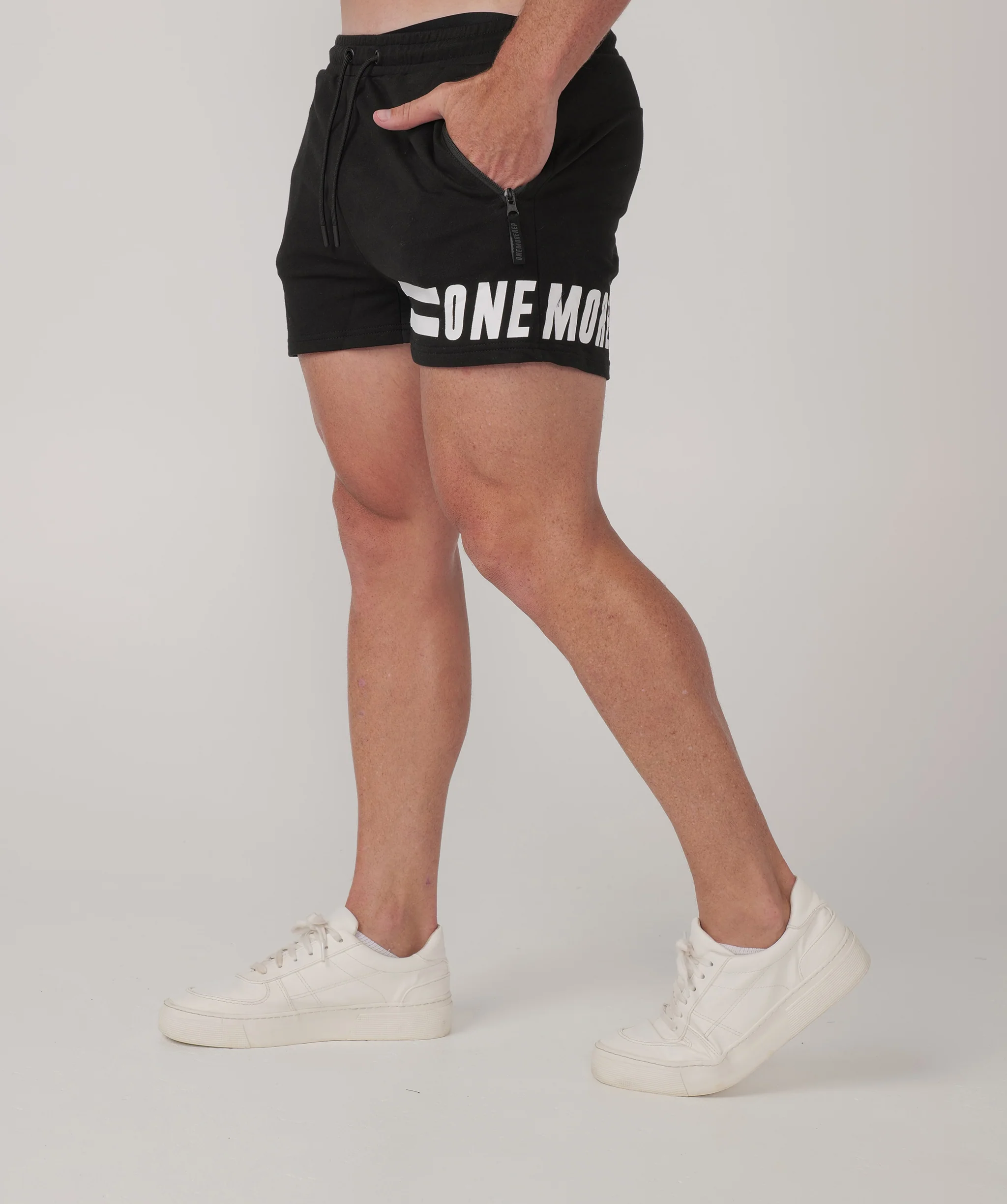 Unisex Muscle Shorts (Black) by OneMoreRep - Image 5